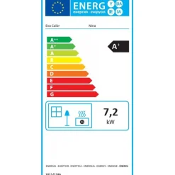 Clearance Pellettihella Nina 7.2kW, musta Pellettitakat