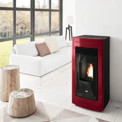 Outlet Pellettitakka Laura 12.5kW, punainen Pellettitakat