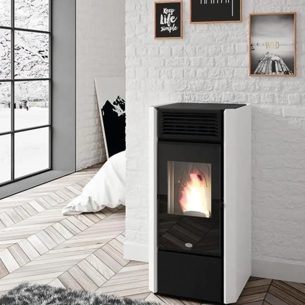 Outlet Pellettitakka Milly 12.5kW, valkoinen Pellettitakat