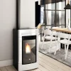 Pellettitakka Sofia 8kW, valkoinen*Eva Calòr Hot