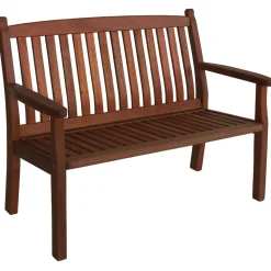Discount Penkki Windsor 116 cm tummanruskea Puutarhapenkit