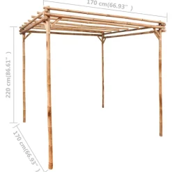 Pergola bambu 170x170x220 cm*FinePRICE Hot