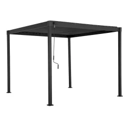 Pergola Mirador-80, 300x300cm, tummanharmaa*Home4you Hot