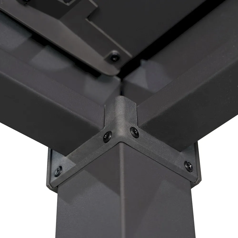 Pergola Mirador-80, 300x300cm, tummanharmaa*Home4you Hot