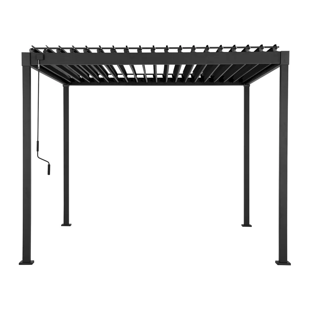 Pergola Mirador-80, 300x300cm, tummanharmaa*Home4you Hot