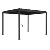 Pergola Mirador-88, 300x300cm, tummanharmaa*Home4you Outlet
