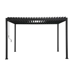 Pergola Mirador-88, 300x300cm, tummanharmaa*Home4you Outlet