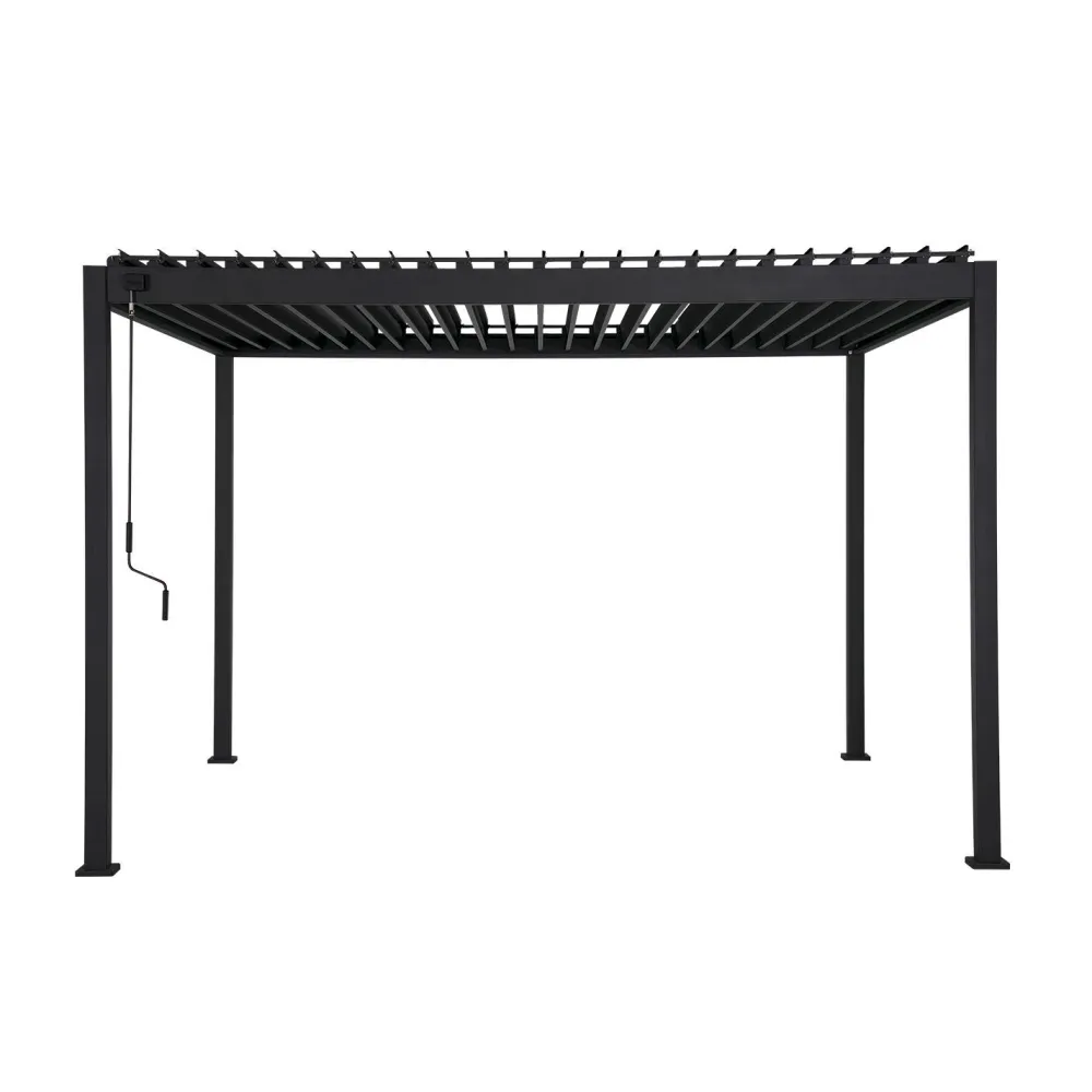 Pergola Mirador-88, 300x300cm, tummanharmaa*Home4you Outlet