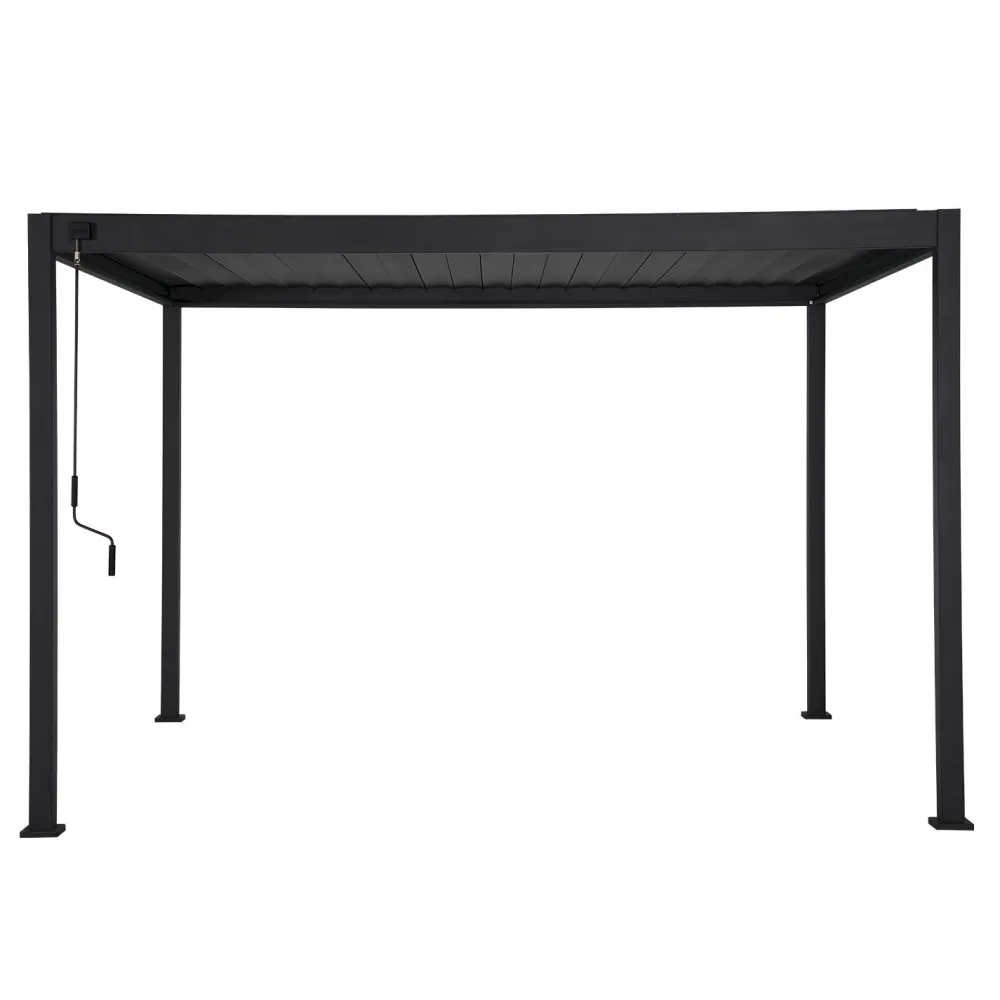 Pergola Mirador-88, 300x300cm, tummanharmaa*Home4you Outlet