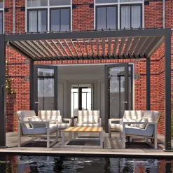 Sale Pergola Mirador-111, 300x400cm, tummanharmaa Paviljongit|Paviljongit