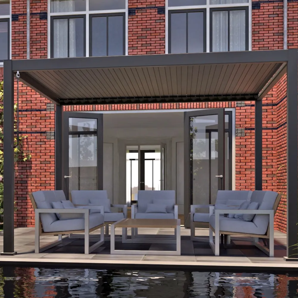 Sale Pergola Mirador-111, 300x400cm, tummanharmaa Paviljongit|Paviljongit
