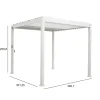 Hot Pergola Mirador-111, 300x400cm, valkoinen Paviljongit|Paviljongit