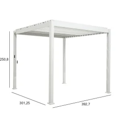 Hot Pergola Mirador-111, 300x400cm, valkoinen Paviljongit|Paviljongit