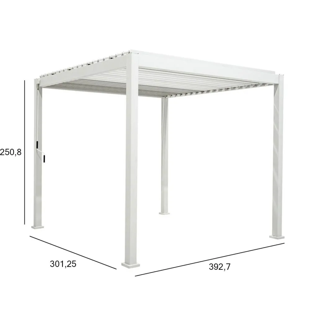 Hot Pergola Mirador-111, 300x400cm, valkoinen Paviljongit|Paviljongit