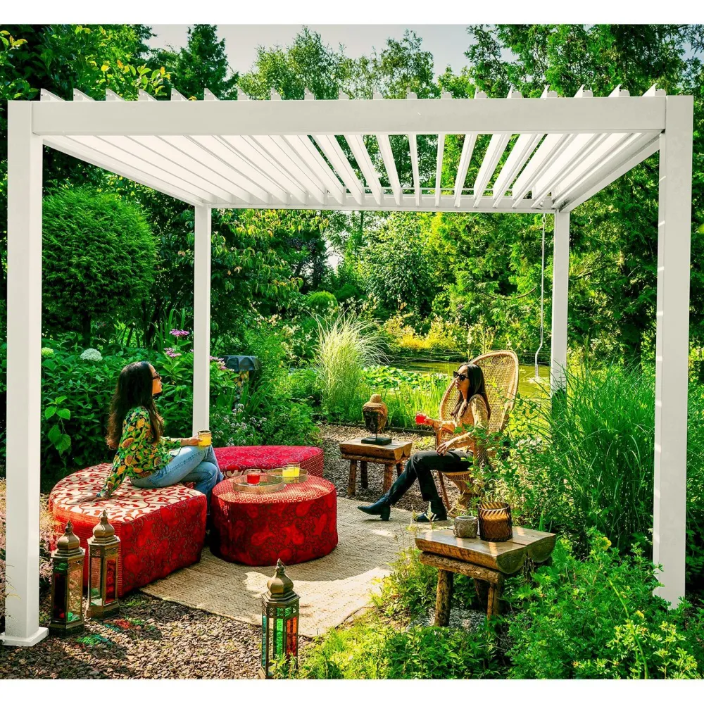 Hot Pergola Mirador-111, 300x400cm, valkoinen Paviljongit|Paviljongit