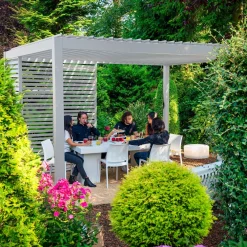 Hot Pergola Mirador-111, 300x400cm, valkoinen Paviljongit|Paviljongit