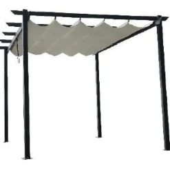 Pergola Garden 3x4m kangaskatolla alumiini*Mag-Pro Clearance