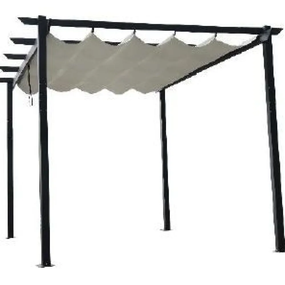 Pergola Garden 3x4m kangaskatolla alumiini*Mag-Pro Clearance