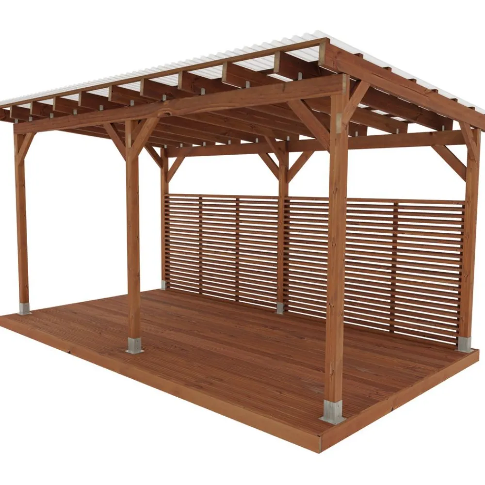 New Pergola , ruskea, eri mittoja Pergolat