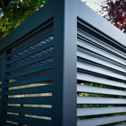 Hot Pergolan säleikköpaneeli Mirador-111, 93x238 cm, tummanharmaa Paviljongit|Paviljongit