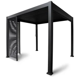 Hot Pergolan säleikköpaneeli Mirador-111, 93x238 cm, tummanharmaa Paviljongit|Paviljongit