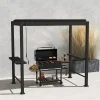 Pergolan säleikkötakaseinä Mirador BBQ, tummanharmaa*Home4you New