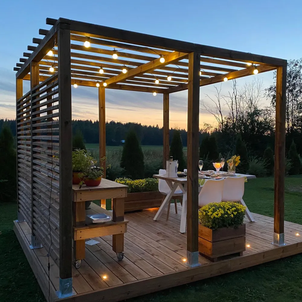 New Pergola PatioN°rd Laaka, kestopuu, eri kokoja Pergolat