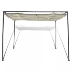 Pergola rullattavalla kattokankaalla 3x3x2.3m*FinePRICE Best