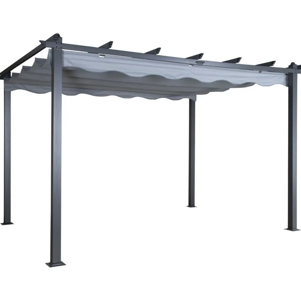 Hot Pergola Lazio, 295x395cm, musta/harmaa Pergolat