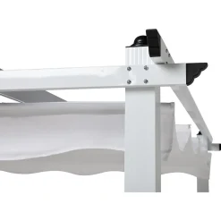 Pergola 2.95x3.95 m laskostettava katto valkoinen*Comfort Garden New