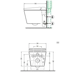 Pesevä WC-istuin Hygea Pesevät Wc-Istuimet