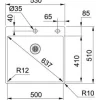 Pesuallas Frank Box BXX 210-50 TL 530x510 mm rst*Franke Online
