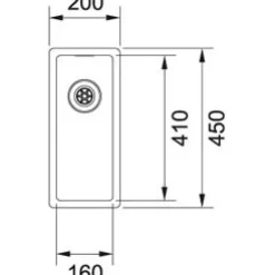 Clearance Pesuallas Frank Box BXX 210/110-16 200x450 mm rst Kodinhoitoaltaat