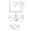 Pesuallas Jojo 60 600x505mm valumarmori valkoinen*Grip Sale