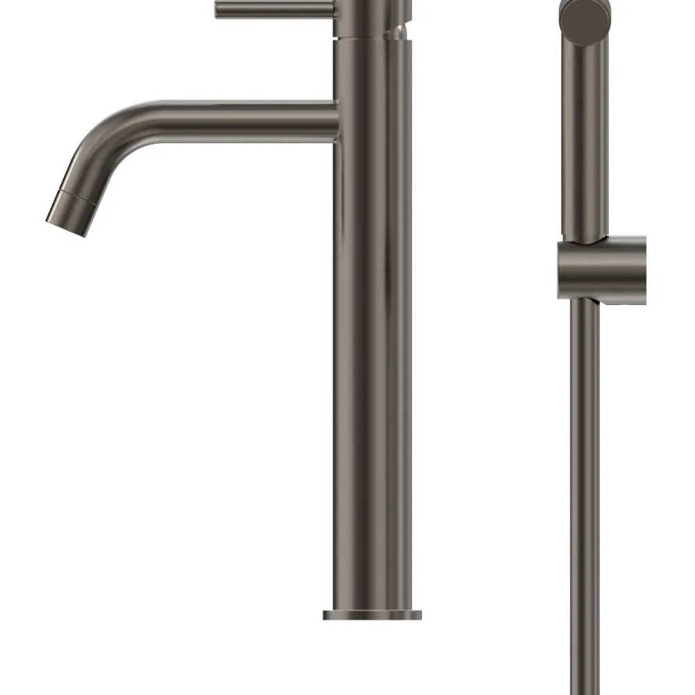 Sale Pesuallashana INOX by Q1, korkea malli, bideesuihkulla, gun metal Pesuallashanat
