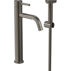 Sale Pesuallashana INOX by Q1, korkea malli, bideesuihkulla, gun metal Pesuallashanat