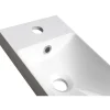 Pesuallas Agos 80x22cx11 cm, vasen/oikea, valkoinen*Interia