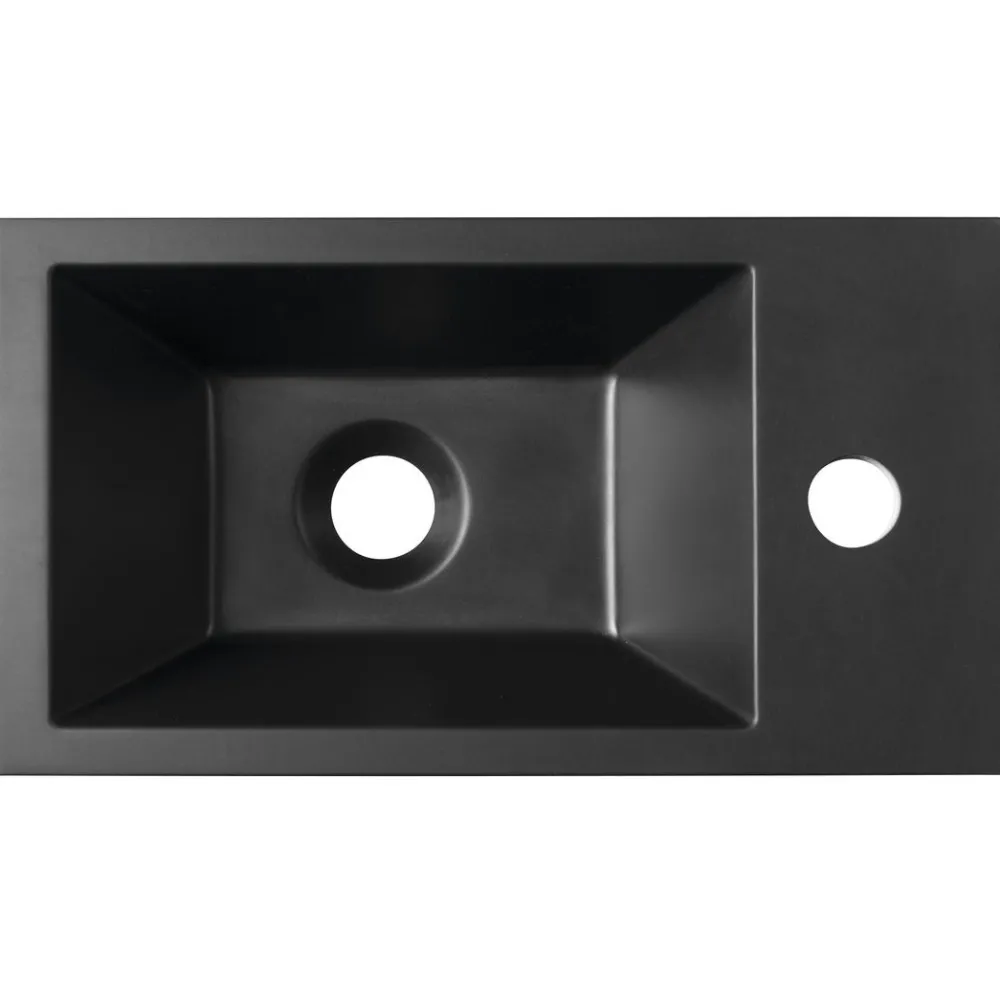 Best Pesuallas Amarok, 40x22 cm, oikea, mattamusta Pienet Pesualtaat