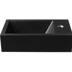 Best Pesuallas Amarok, 40x22 cm, oikea, mattamusta Pienet Pesualtaat