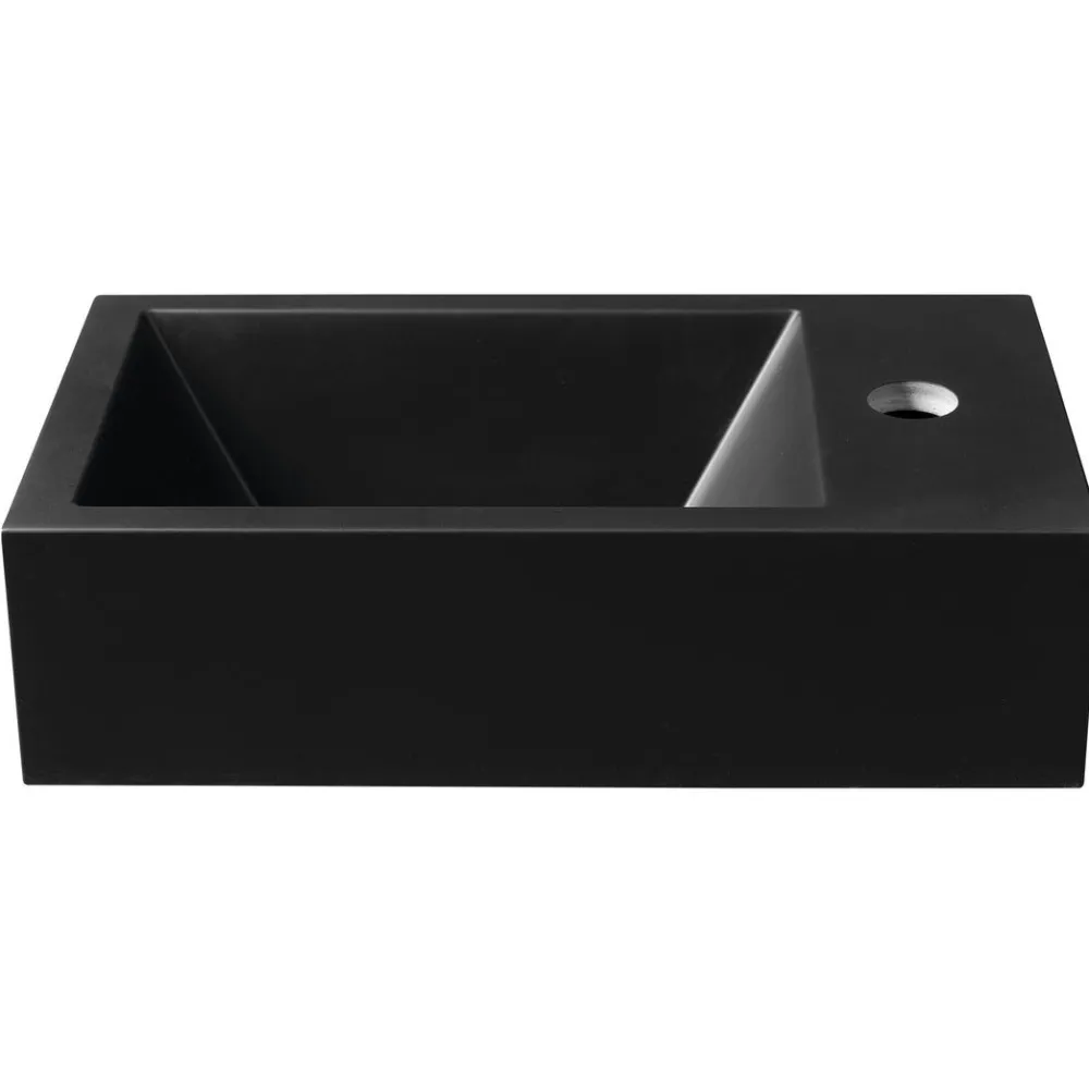 Best Pesuallas Amarok, 40x22 cm, oikea, mattamusta Pienet Pesualtaat