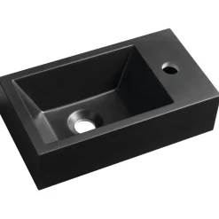 Best Pesuallas Amarok, 40x22 cm, oikea, mattamusta Pienet Pesualtaat