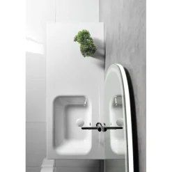Best Pesuallas Areca, 141x51,5 cm, oikea, valkoinen Seinään Kiinnitettävät Altaat