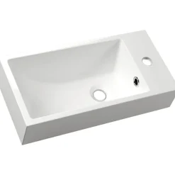 Pesuallas Ariana SM016 komposiittikivi oikeakätinen 500 X 250 x 100 mm valkoinen*Interia New