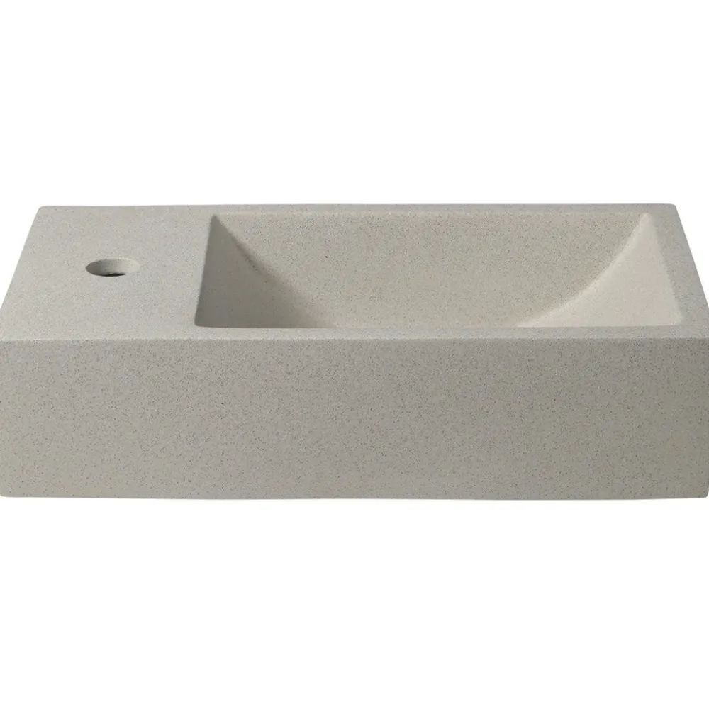 Clearance Pesuallas Crest L 400x220x100 mm vasen beige Seinään Kiinnitettävät Altaat|Pienet Pesualtaat
