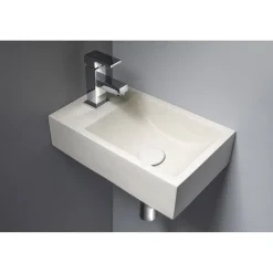 Clearance Pesuallas Crest L 400x220x100 mm vasen beige Seinään Kiinnitettävät Altaat|Pienet Pesualtaat
