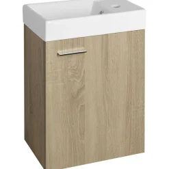 Pesuallas DD4022 400 x 220 mm keraaminen valkoinen vasen*Interia
