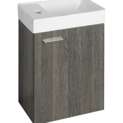 Pesuallas DD4022 400 x 220 mm keraaminen valkoinen vasen*Interia