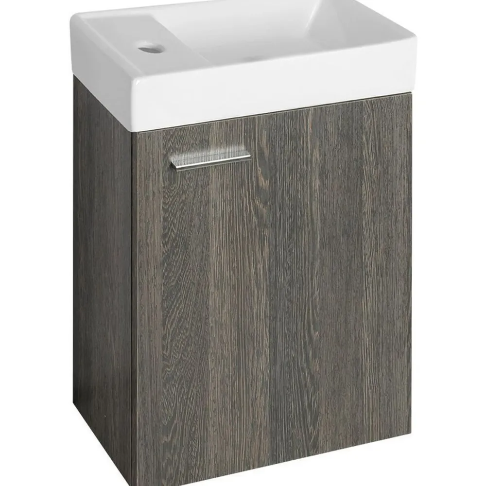 Pesuallas DD4022 400 x 220 mm keraaminen valkoinen vasen*Interia