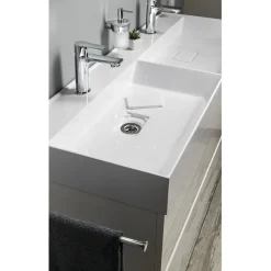 Pesuallas Godiva 1190 x 440 mm kaksialtainen kivi valkoinen*Interia Sale
