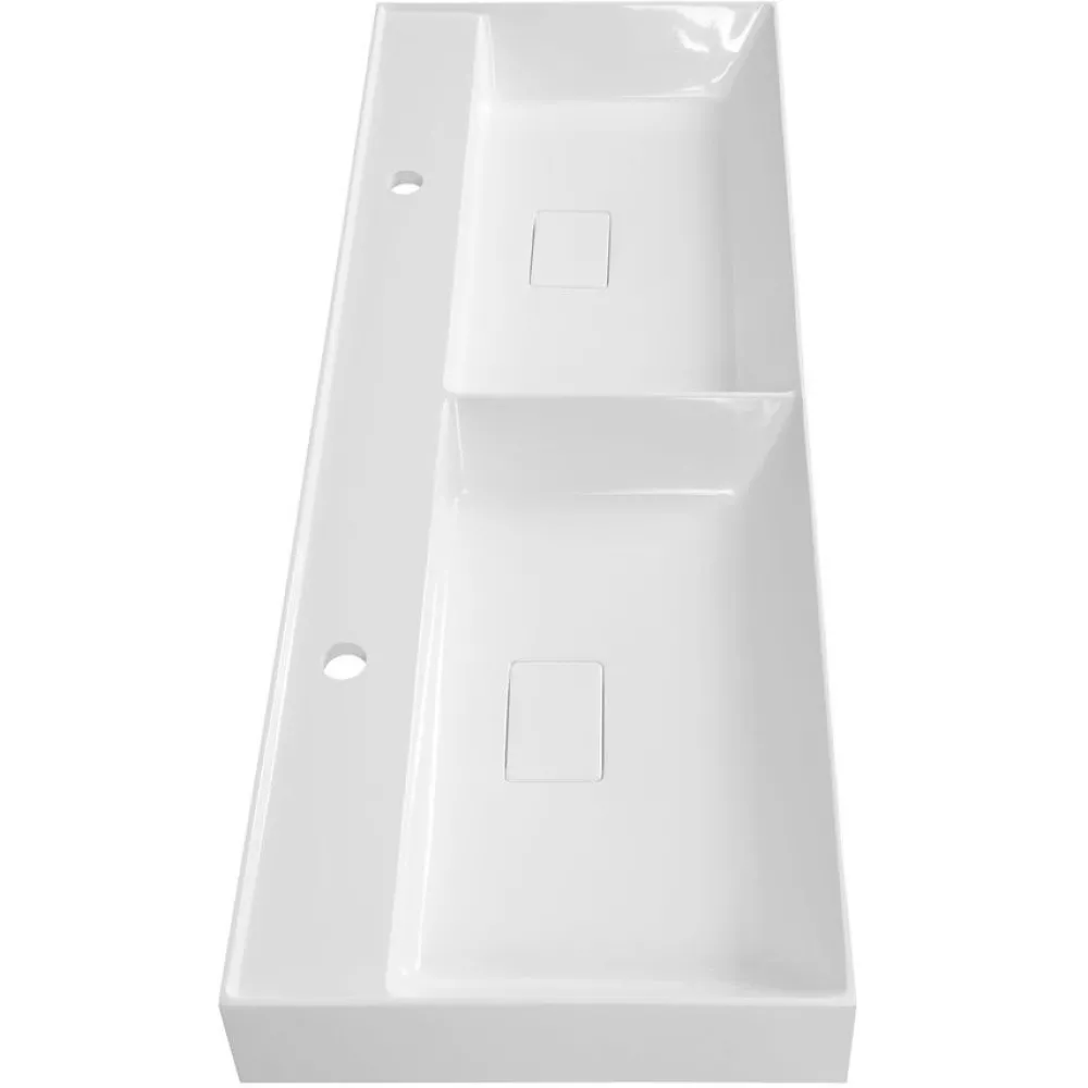 Pesuallas Godiva 1190 x 440 mm kaksialtainen kivi valkoinen*Interia Sale
